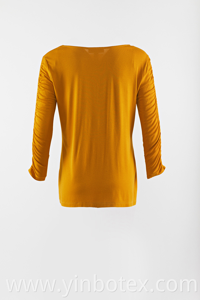 Long Sleeve Shirt With Wide Hem